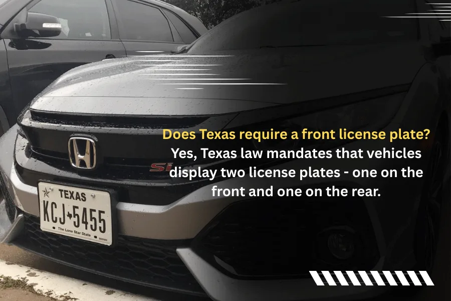 Texas Transportation Code License Plate Requirements